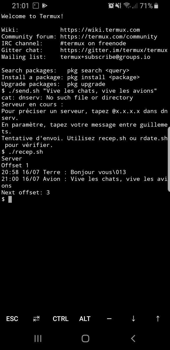 Utilisation de Chatavion sur Android
